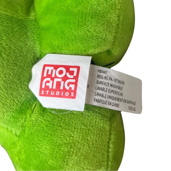 Minecraft Creeper Stuffed Plush 9” Official Mojang Studios Mattel Toy Green 2021 - Picture 4 of 5